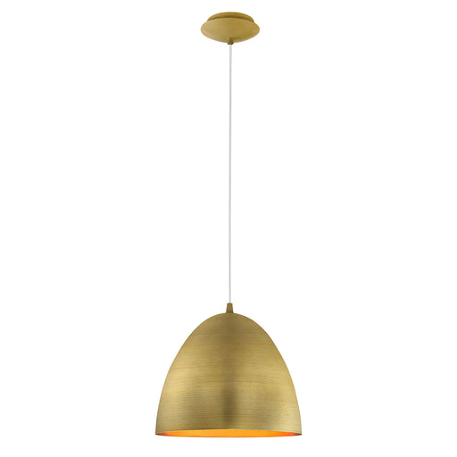 Coretto One Light Pendant Brushed Gold