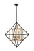 Eglo USA - 204683A - Four Light Pendant - Pryor - Antique Gold/Black
