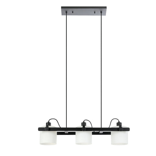 Drummond Three Light Pendant Black