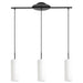 Eglo USA - 205132A - Three Light Pendant - Troy 3 - Structured Black