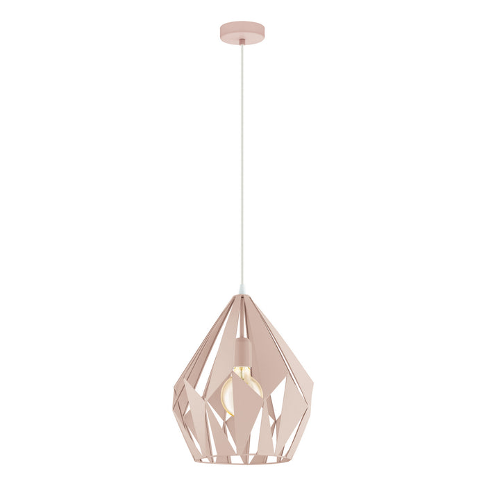 Eglo USA - 49024A - One Light Pendant - Carlton - Apricot
