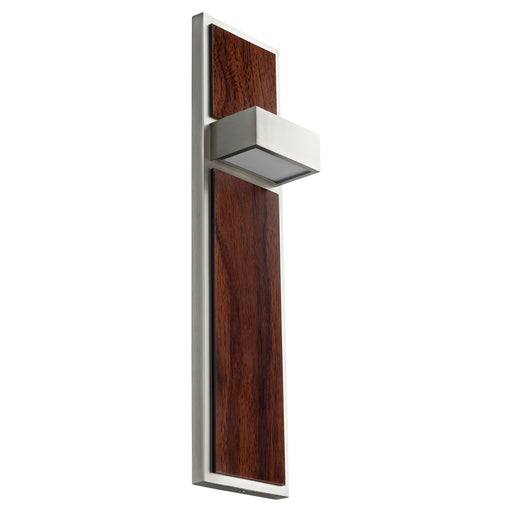 Quorum - 3-401-24 - LED Wall Sconce - Guapo - Satin Nickel|Walnut