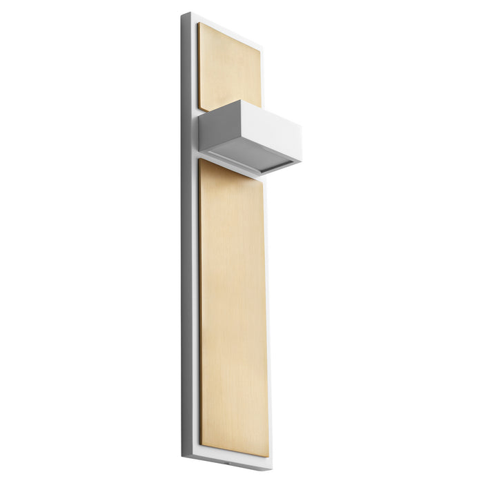 Quorum - 3-401-640 - LED Wall Sconce - Guapo - White|Aged Brass