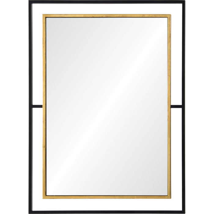Renwil - MT2244 - Mirror - Gray - Gold Leaf, Black