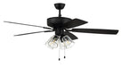 Craftmade - P104FB5-52FBGW - 52 Inch Ceiling Fan - Pro Plus 104 - Flat Black
