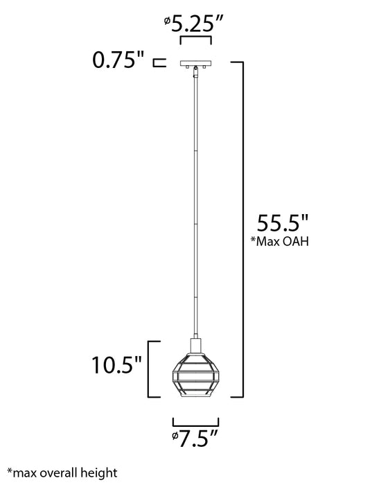 Heirloom Mini Pendant-Mini Pendants-Maxim-Lighting Design Store