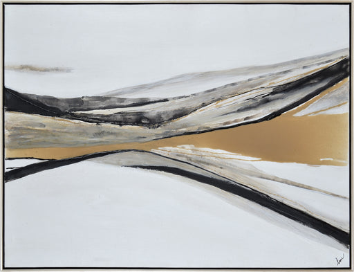 Webber Canvas Art Champagne Silver