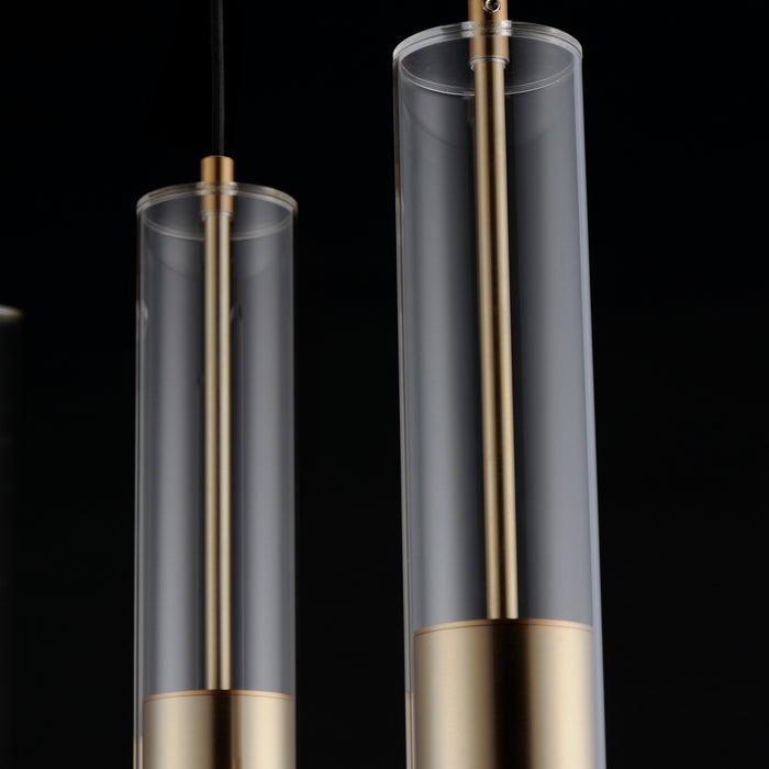 ET2 - E11004-24SBR - LED Linear Pendant - Torch - Satin Brass