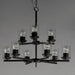 Maxim - 10206CLBK - Nine Light Chandelier - Corona - Black