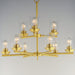 Maxim - 10206CLSBR - Nine Light Chandelier - Corona - Satin Brass