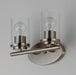 Maxim - 10212CLSN - Two Light Bath Vanity - Corona - Satin Nickel
