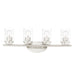 Maxim - 10214CLSN - Four Light Bath Vanity - Corona - Satin Nickel