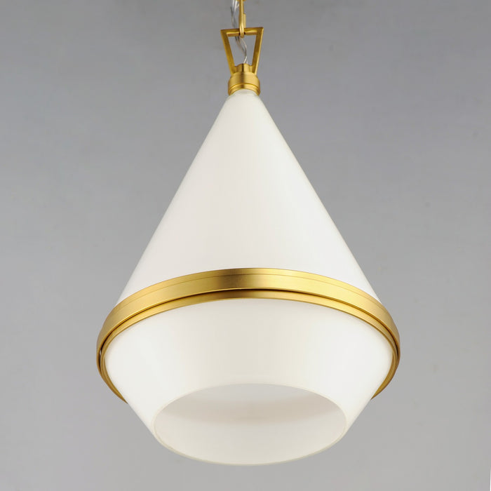 Maxim - 10374WTSBR - One Light Pendant - Giza - Satin Brass