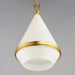 Maxim - 10374WTSBR - One Light Pendant - Giza - Satin Brass