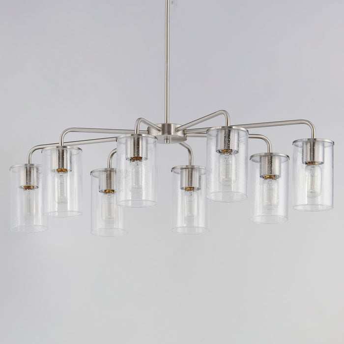 Maxim - 11848CDSN - Eight Light Chandelier - Sleek - Satin Nickel