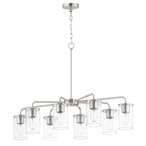 Maxim - 11848CDSN - Eight Light Chandelier - Sleek - Satin Nickel