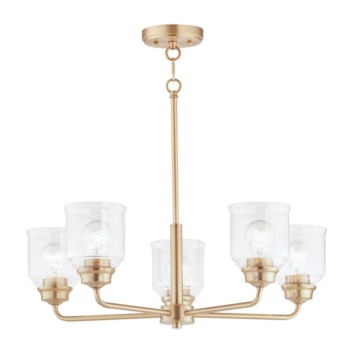Maxim - 12266CDHR - Five Light Chandelier - Acadia - Heritage