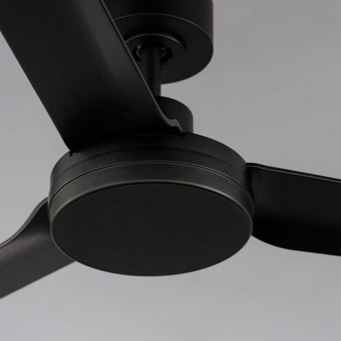 Maxim - 88807BK - 52 Inch Outdoor Ceiling Fan - Ultra Slim - Black