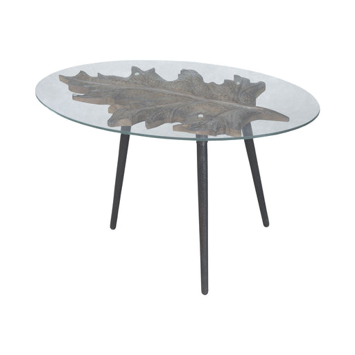 ELK Home - 7115517 - Accent Table - Carved Leaf - Black