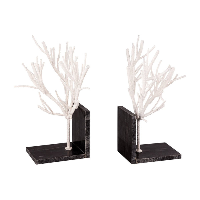 ELK Home - 8996-005/S2 - Bookends - Aldous - White