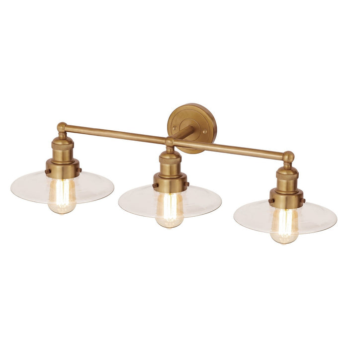 ELK Home - 96132/3 - Three Light Vanity - English Pub - Satin Brass