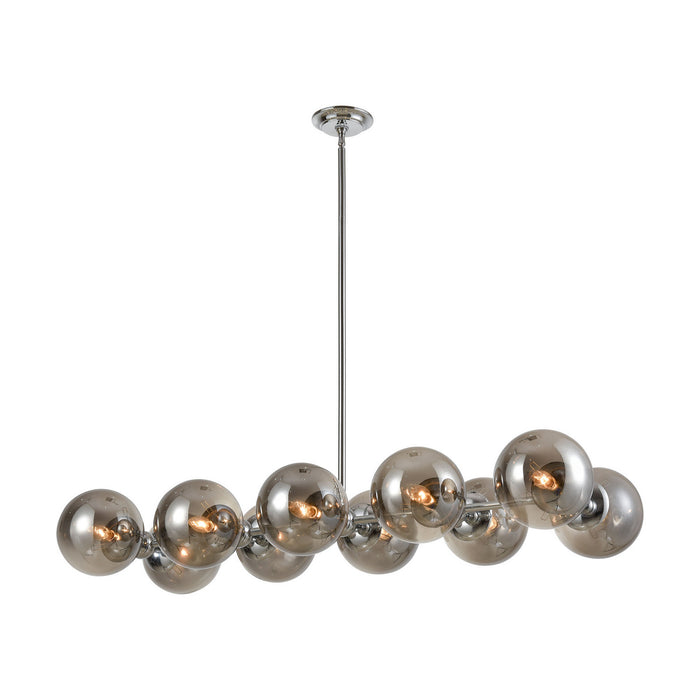 ELK Home - D4373 - Ten Light Linear Chandelier - Affinity - Chrome