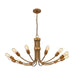 ELK Home - D4454 - 12 Light Chandelier - Conway - Painted Aged Brass