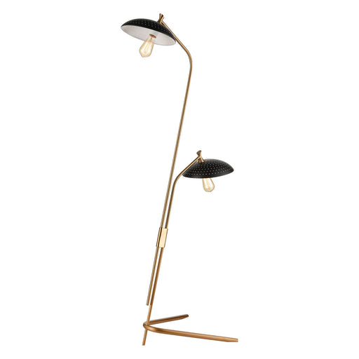 ELK Home - D4653 - Two Light Floor Lamp - Scarab - Satin Brass