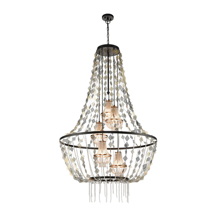 ELK Home - D4717 - Five Light Chandelier - Selene - Matte Black