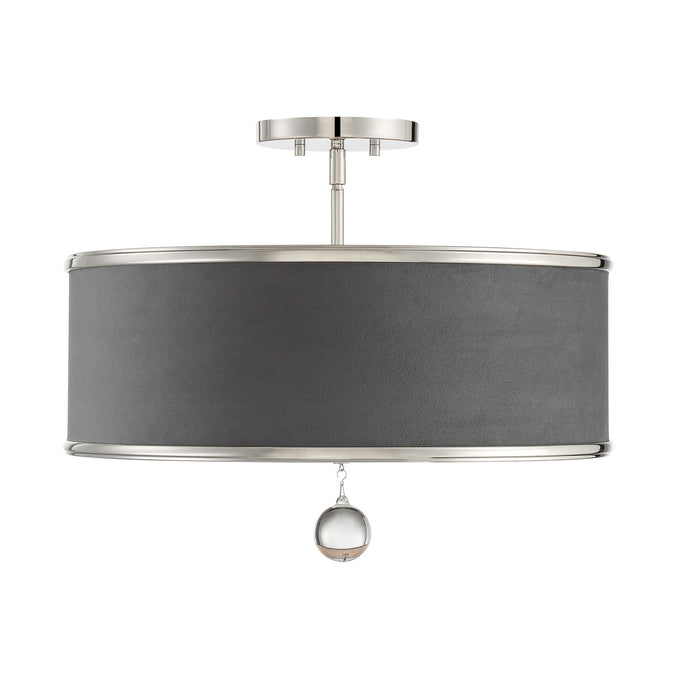 Metropolitan - N7325-613 - Five Light Pendant/Semi Flush Mount - Luxour - Polished Nickel