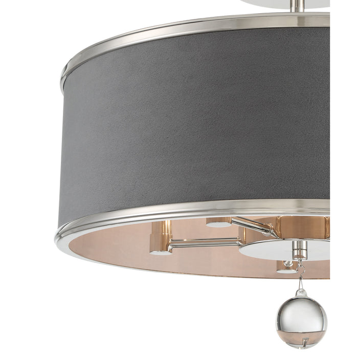 Metropolitan - N7325-613 - Five Light Pendant/Semi Flush Mount - Luxour - Polished Nickel