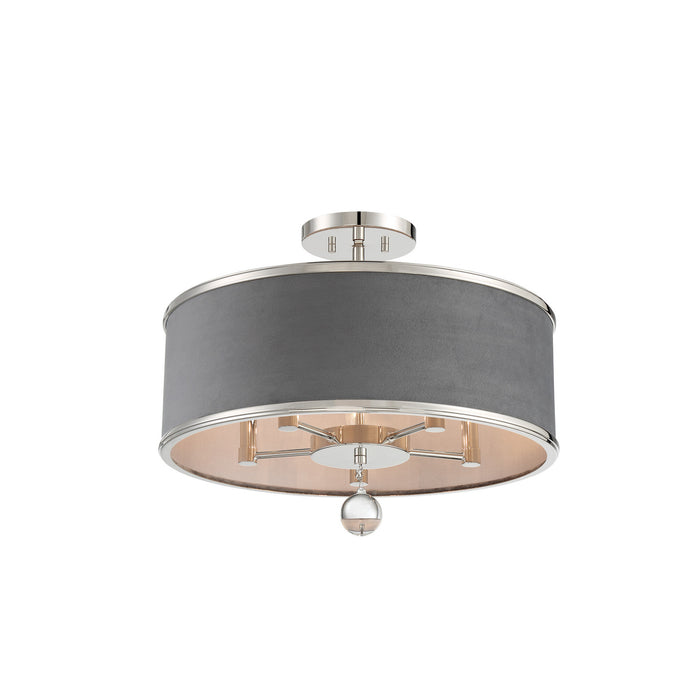 Metropolitan - N7325-613 - Five Light Pendant/Semi Flush Mount - Luxour - Polished Nickel