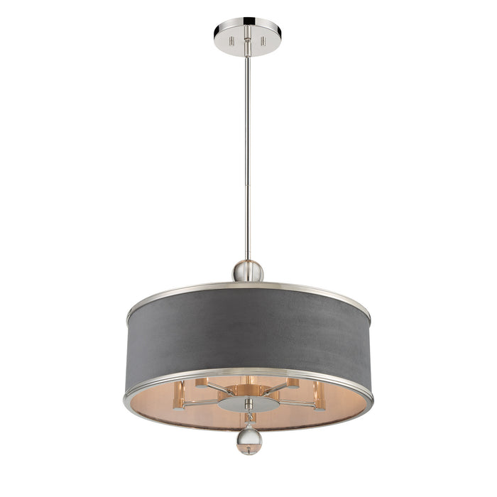 Metropolitan - N7325-613 - Five Light Pendant/Semi Flush Mount - Luxour - Polished Nickel
