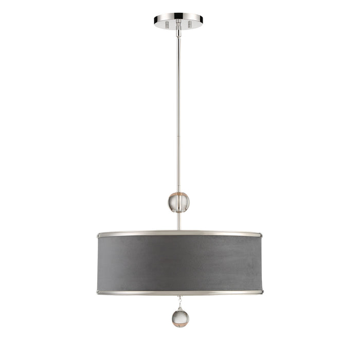 Metropolitan - N7325-613 - Five Light Pendant/Semi Flush Mount - Luxour - Polished Nickel