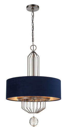 Grandeur Six Light Pendant Aged Antique Nickel