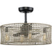 Progress Lighting - P250068-31M-WB - 25"Ceiling Fan - Belva - Matte Black