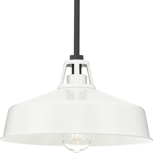 Progress Lighting - P550116-030 - One Light Outdoor Pendant - Cedar Springs - White