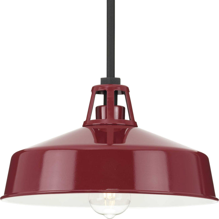Progress Lighting - P550116-039 - One Light Outdoor Pendant - Cedar Springs - Red