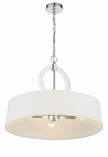 Cape Coral Four Light Pendant Polished Nickel