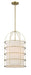 Minka-Lavery - 2154-695 - Four Light Pendant - Gateway Park - Soft Brass