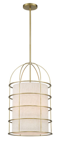 Gateway Park Four Light Pendant Soft Brass