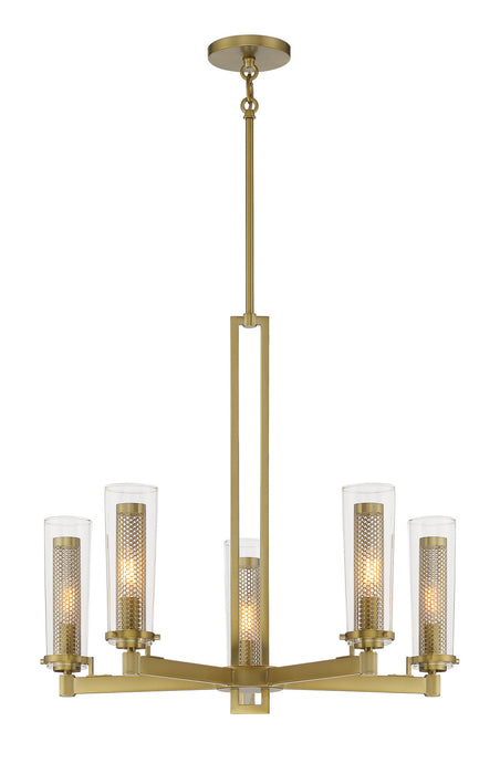 Minka-Lavery - 2185-695 - Five Light Chandelier - Emmerham - Soft Brass