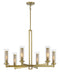 Minka-Lavery - 2186-695 - Six Light Chandelier - Emmerham - Soft Brass