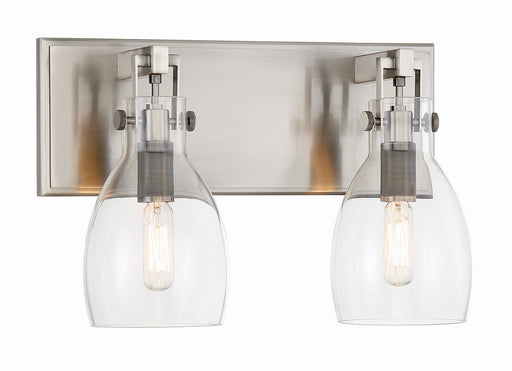 Tiberia Two Light Bath Bar Plated Pewter