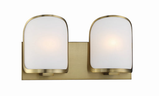 Bishop Crossing Two Light Bath Soft Brass