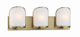 Minka-Lavery - 2453-695 - Three Light Bath - Bishop Crossing - Soft Brass