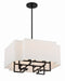 Minka-Lavery - 2958-572 - Eight Light Pendant - Upham Estates - Coal w/Polished Nickel
