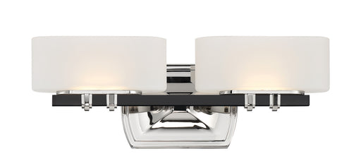 Drury Bath LED Bath Light Polished Nickel And Coal