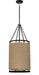 Minka-Lavery - 3864-726 - Four Light Pendant - Windward Passage - Coal And Soft Brass