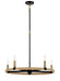 Minka-Lavery - 3865-726 - Five Light Chandelier - Windward Passage - Coal And Soft Brass